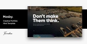 Mosby - 代理商自由职业者作品展示模板-蟹程序