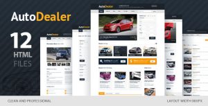 Auto Dealer 汽车代理销售 HTML5模板-蟹程序