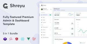 Shreyu - 后台管理仪表板HTML5模板 - v1.0.2-蟹程序