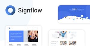 Signflow - 软件APP应用程序网站HTML5模板-蟹程序