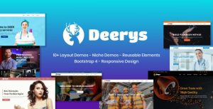 Deerys - 多用途企业网站模板HTML5模板-蟹程序
