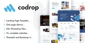 CODROP - APP 应用程序着陆页单页HTML5模板-蟹程序