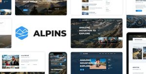 Alpins - 徒步旅行爬山HTML5网站模板 - v1.1-蟹程序