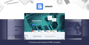 Setech - IT服务信息技术科技公司网站HTML模板-蟹程序