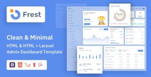 Frest - Laravel 响应式管理仪表板HTML模板 - v2.1-蟹程序