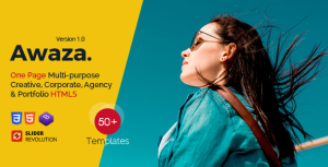 Awaza - 多用途单页企业网站HTML5模板-蟹程序