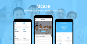 Mcare - 医疗健康诊所HTML5手机模板-蟹程序