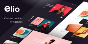 Elio - 创意作品展示网站HTML5模板-蟹程序
