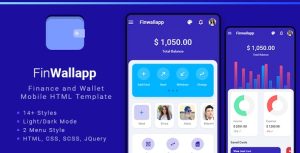 Finwallapp 移动设备APP网站HTML模板-蟹程序