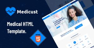 MEDICUST - 健康医疗诊所网站HTML5模板-蟹程序