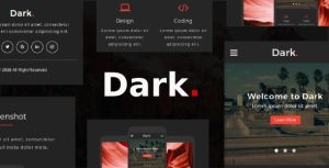 Dark - 多用途移动设备手机版网站HTML5模板-蟹程序