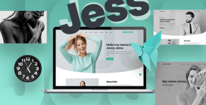 Jess - Bootstrap 4 响应式专业个人作品展示HTML5模板-蟹程序