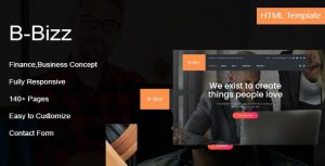 B-Bizz - 企业商务咨询公司网站HTML5模板-蟹程序