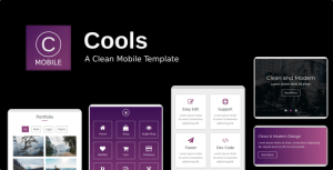 Cools - 简约轻型移动手机版HTML5模板-蟹程序