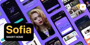 Sofia - Smart Home UI Kit 智能家居软件应用设计-蟹程序