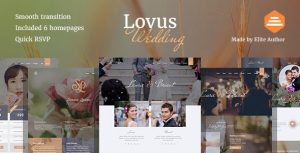 Lovus - 婚礼婚庆活动HTML5网站模板 - v1.0.2-蟹程序