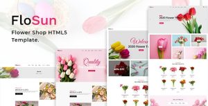 FloSun - 鲜花绿植花店盆景网站HTML5模板-蟹程序