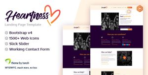 Heartness - 爱心募捐捐赠慈善公益HTML5模板-蟹程序