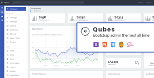 Qubis - 多用途 Bootstrap 管理网站模板-蟹程序