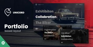Unicord - 创意产品展示作品设计网站HTML5模板-蟹程序