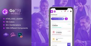 GoTRI - 多用途手机HTML模板-蟹程序