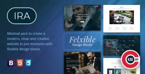 IRA - 响应式多用途单页网站HTML5模板-蟹程序