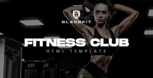 Blackfit - 健身俱乐部健身房瑜伽HTML网站模板-蟹程序