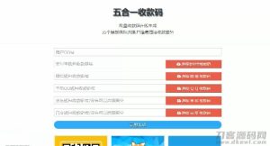 2021-05-11在线五合一收款码生成系统源码+35套模板-蟹程序