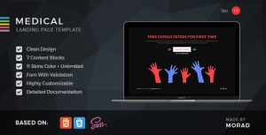 Medical - 着陆页 HTML 模板-蟹程序