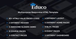 Educo - 电子教学Bootstrap Html模板 - v3.0.0-蟹程序