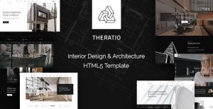 Theratio - 室内装修设计建筑施工网站HTML5模板-蟹程序