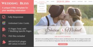 Wedding Bliss - 婚庆公司静态网站HTML5模板-蟹程序