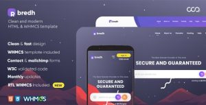 Bredh - 多用途Web托管WHMCS模板 - v2.0-蟹程序