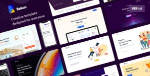 Rakon - 多用途企业网站着陆页HTML5模板 - v2.4-蟹程序