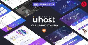 Uhost - 网站托管虚拟主机服务器WHMCS模板 - v8.1-蟹程序