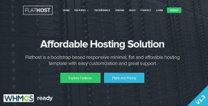 FlatHost - WHMCS集成自适应主机HTML5模板[失效]-蟹程序