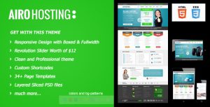 Airo Hosting - 自适应域名主机HTML5静态网站模板-蟹程序