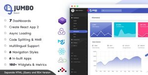 Jumbo React - Redux Material BootStrap 管理模板 - v6.2.0-蟹程序