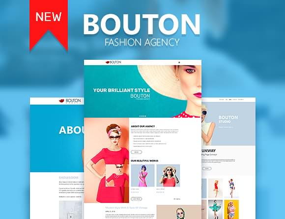 Bouton 时尚形象设计HTML模板-蟹程序