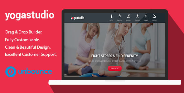 Yoga Studio v1.0 – 瑜伽健康HTML着陆页-蟹程序
