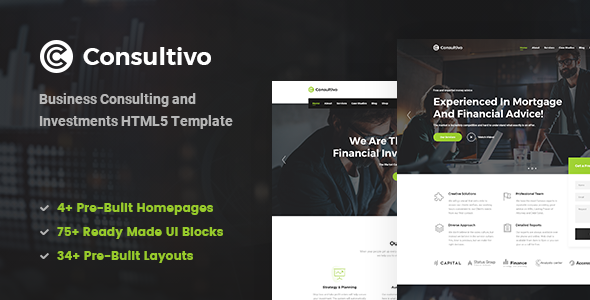 Consultivo – 商业投资咨询HTML5模板-蟹程序