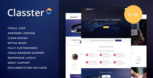 Classter – 多用途企业商务HTML主题 – v1.1-蟹程序