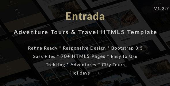 Entrada – 旅游旅行HTML模板 – v1.2.7-蟹程序