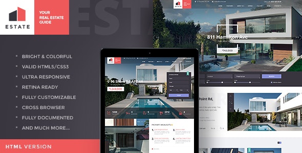 Estate – 房地产销售租赁网站模板 – v1.3.4-蟹程序