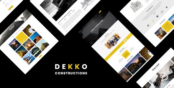 Dekko – 建筑公司HTML5模板-蟹程序