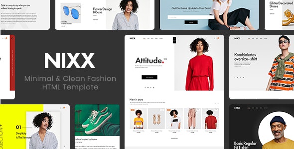 NIXX – 轻型干净时尚HTML模板-蟹程序