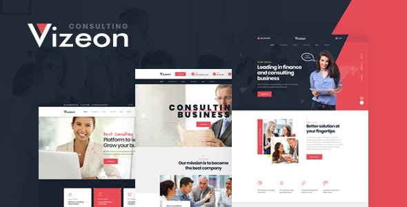 Vizeon – 业务咨询公司HTML模板-蟹程序