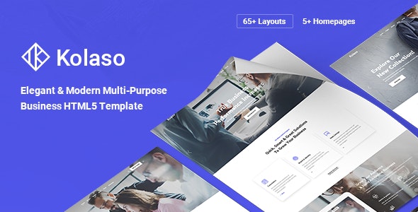Kolaso – 现代多用途HTML5模板-蟹程序