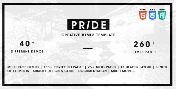 Pride – 多用途展示网站HTML5模板 – v1.5-蟹程序