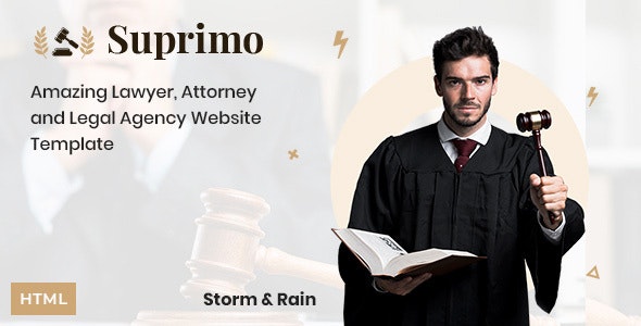 Suprimo – 法律咨询律师网站HTML模板-蟹程序